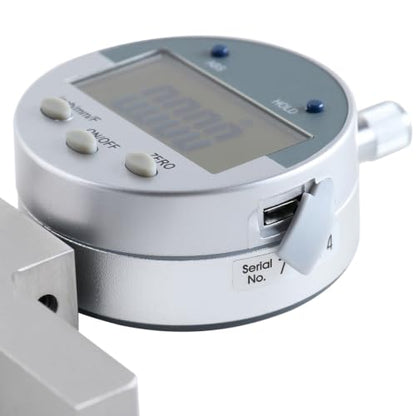 Accusize 0-22 in Digital Depth Gauge with Small-Hole Points, P103-0188 | 6 Connectable Rods, +/-0.001 in Accuracy, 0.0005 in Resolution, 4 in Base, 3/8 in Stem - size: 0-22" Digital