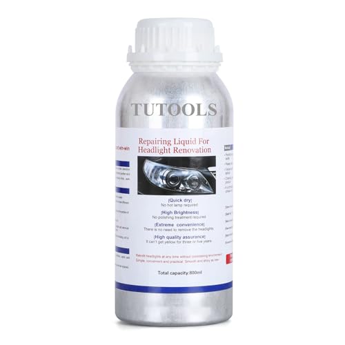 600ML Headlight Restoration Liquid,Automobile Headlight Lens Polish Repair Liquid, Car Headlight Scratch Restoring Fluid for Repair Headlight Yellowing, Haze, Scratches - size: 600ML