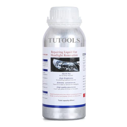 600ML Headlight Restoration Liquid,Automobile Headlight Lens Polish Repair Liquid, Car Headlight Scratch Restoring Fluid for Repair Headlight Yellowing, Haze, Scratches - size: 600ML