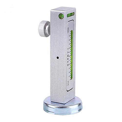 Four Wheel Alignment Magnetic Gauge Tool for Camber and Caster Angle Measurement, Adjustable Leveling Instrument with Range from - 5 to 5 Degrees, Attaches to Wheel Hub or Brake