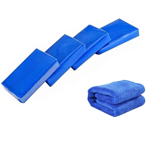 Car Clay Bar Auto Detailing Kit - 4 Pack X 100g Magic Clay Bar Cleaning with Easy Wash The