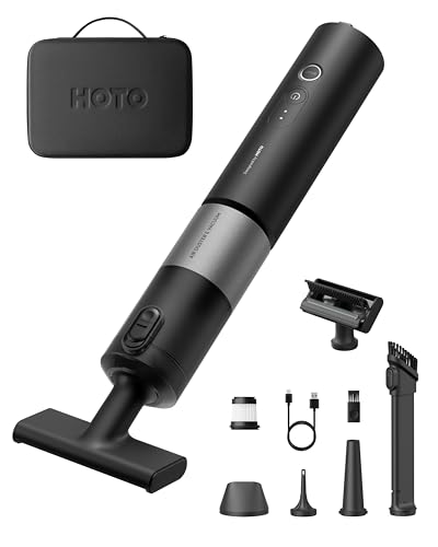 HOTO Car Vacuum Cordless, Handheld Vacuum Cleaner with 20000Pa Suction, 4-in-1 Portable Mini Vacuum & Electric Compressed Air Duster for Car, Desk, Keyboard, Home, Office