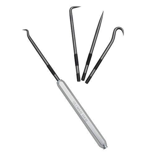 Ullman H4W 4-Piece Hook and Pick Set with handle - style: Piece Hook and Pick Set with handle