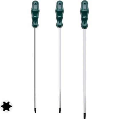 Extra Long Torx Screwdriver Set T15 T20 T25, Fixinus 12-Inch Magnetic Security Torx Driver Star Screwdrivers with Hole, 300mm Length - size: T15 T20 T25