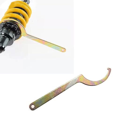 2 Pack Coilover Wrench Spanner Set C-Shape Hook Wrenches Tool for 42mm-62mm Nut Motorcycle Dirt Bike Coil Over Suspension System Shock Absorber Adjustment