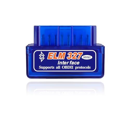 KVAEY OBDII Car Auto Diagnostic Scanner, ELM327 Automotive Bluetooth Scan Tool and Code Reader, Professional Car Bluetooth Engine Fault Code Reader, Universal Car Accessories (1 PCS) - color: Blue, size: 1 PCS