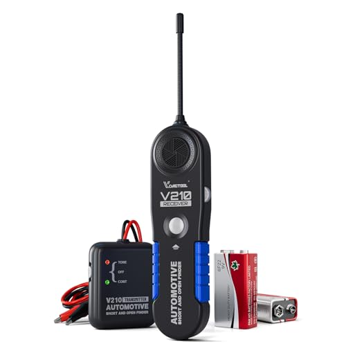 VDIAGTOOL V210 Wire Tracer Electrical Circuit Breaker Finder Automotive Open & Short Circuit Finder Circuit Tester Fault Probe Wire Tracker Electrical DC 6-42V for Cars, Motorcycle