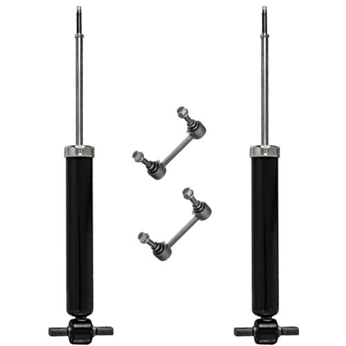 Detroit Axle - Rear 4pc Shock Absorbers Kit for 13-18 Ford Fusion, 2 Shock | Absorbers 2 Stabilizer Sway Bar End Links 2013 2014 2015 2016 2017 2018 Replacement - size: 4AS47022/shock kit