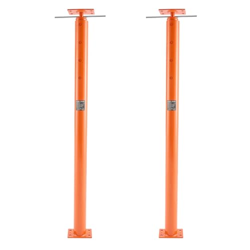 VEVOR House Floor Jacks, 2 Pack 54-150 Inch Height Range, 11200 lbs Max Load Capacity, Adjustable Support Beam Basement Jack Post Pole for Leveling, Lift Steel Telescoping Post for Temporary Support - size: 54"-150"