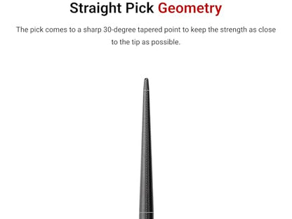 TEKTON Straight Blunt Pick (1/8 x 3 in. shank) | PNH24101 | Made in USA - style: Straight Blunt Pick