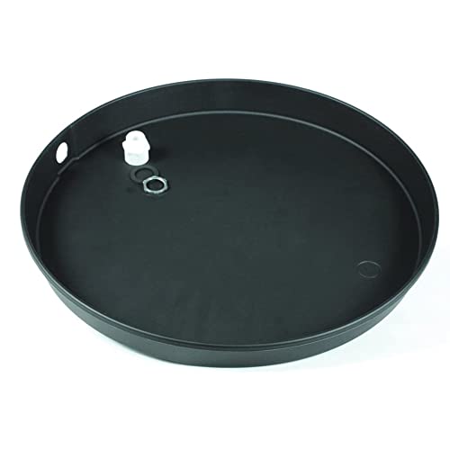 Camco 11427 32" ID x 2" Plastic Drain Pan with PVC Fitting - size: 32" ID, style: PVC Fitting