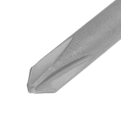 uxcell 5 Pcs 2.5mm PH0 Magnetic Phillips Screwdriver Bits, 1/4 Inch Hex Shank 2.56-inch Length S2 Power Tool - size: 2.5xPH0