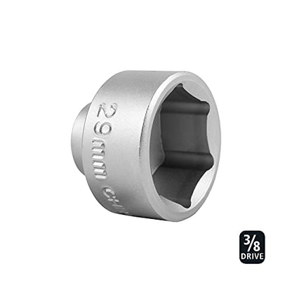 OEMTOOLS 87172 3/8" Drive 29 MM Socket Wrench - Low Profile, Rust Resistant Oil Filter Socket - style: 29 mm