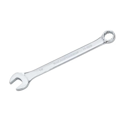 BLACK CANYON Metric 18mm Combination Wrench, 12-Point Box End & Hex Opening Design, Polished Steel - size: 18 mm