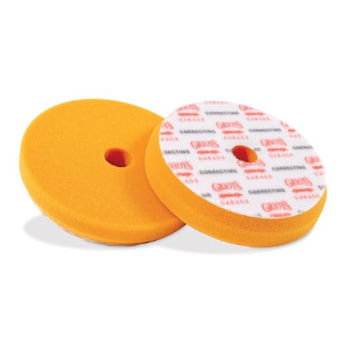Griot's Garage Orange Foam Correcting Pads for Car Polishing and Detailing, Removes Light to Moderate Paint Defects, Durable, Machine-Washable, 10516, 5.5", Set of 2 - size: 5.5" Pads (Set of 2)