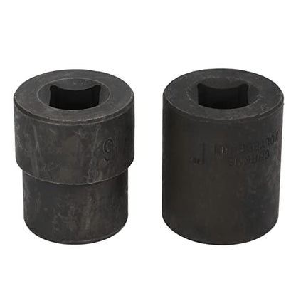 2 Piece Emergency Wheel Lug Nut Removal Set 19 26mm 2 Inch Drive Lug Nut Extractor Tool Kit with Reverse Thread Design for Hand and Tools Fit for Car Truck SUV Wheel Lock Removal