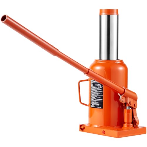VEVOR Hydraulic Bottle Jack, 50 Ton/110231 lbs Welded Bottle Jack with 11''-17.32'' Lifting Range & 3-Section Long Handle, for Car, Pickup, Truck, RV, Auto Repair, Industrial Engineering - size: 50T