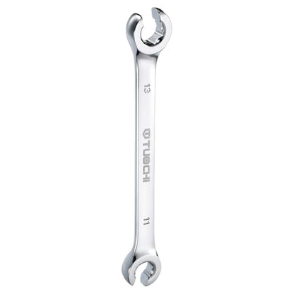 HARFINGTON Flare Nut Metric Wrench 11mm x 13mm CR-V Mirror Polished Chrome Plating Metric Wrench for DIY Hand-making Automotive Repairs and Household Maintenance - size: 11mm x 13mm