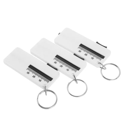 3pcs Car Tire Tread Depth Gauge Tool Abs Material with Visibility and Built to Last for Accurate Tire Measurement and Maintenance