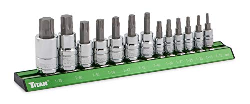 Titan 16122 Star Bit Socket Set - 13 Piece - style: Torx