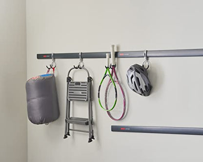 Rubbermaid FastTrack Compact Hook for Garage Organization, Soft Grip, Ideal For Cords/Ropes/Small Hoses/Camping Chairs - style: Compact Hook