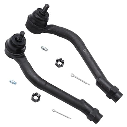 Detroit Axle - 2.4L Front 4pc Steering Knuckles Kit for 2011 Kia Optima, 2 Steering Knuckles & Wheel Bearing Hubs 2 Outer Tie Rods Replacement - size: 4SU47760/Kit