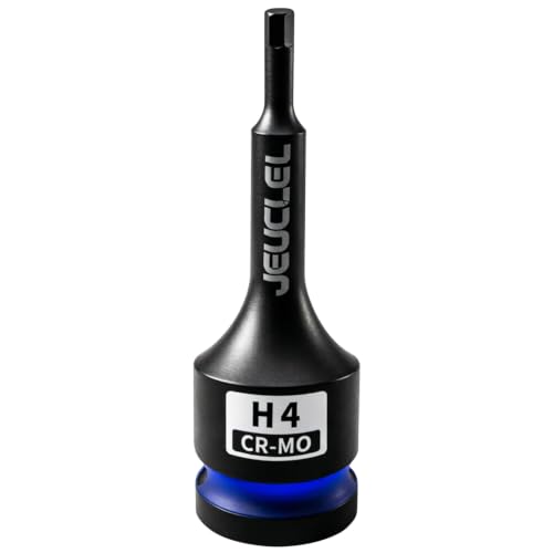 4mm Hex Impact Bit Socket, H4 1/2" Drive Allen Socket, Cr-Mo Steel | 3-Inch, Lengthen Hex Screwdriver Adapter for Electric Ratchet Wrenches Fastening Screws, Socket Wrench, Head Drill - size: 1PC | H4 4MM