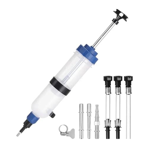 Car Oil Fluid Extractor Siphon Pump Brake Fluid Fluid Syringe Pump Auto Manual Suction Vacuum Fuel Transfer Hand Pump Dispenser(1500ML) - color: 1500ML