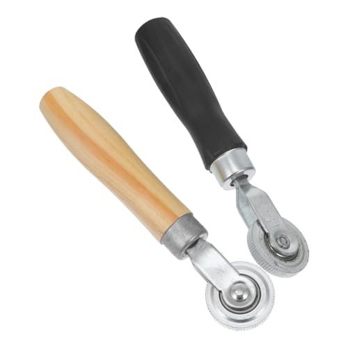 Tire Repair Roller Tool 2-Piece Set for Car Tire Patch Application with Seam Roller Design 7.28X1.45X0.51 Inches Automotive Repair Tools for Sidewall and Cold Sealing