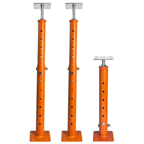 Basement Floor Jack House Jacks for Leveling, 18-36" Hight Range, 11023 lbs Max Load Capacity, Adjustable Support Beam Basement Jack Post Pole for Leveling Lifting Support Telescoping Jack - color: Orange, size: 18-36 Inches(2 Pack)