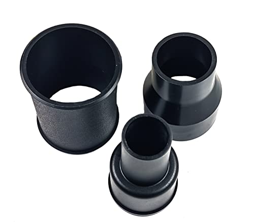 palart 3 Piece Vacuum Adapter Combo Kit Fits Wet Dry Vacuum Cleaners,Connector Accessory | Includes 2-1/2 in to 1-7/8 in. Accessory Adapter, 1-7/8 in. to 1-1/4 in. Adapter, Hose-to-Hose Connector, Connector Accessory