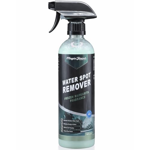 Magic Finish Water Spot Remover for Cars – Professional Hard Water Stain & Mineral Deposit Remover for Paint, Chrome & Wheels – Restores Shine & Gloss – Frozen Margarita Scent – 16oz