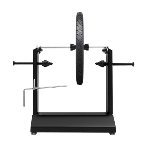 Motorcycle Wheel Balancer & Truing Stand, Heavy Duty 2-in-1 Motorcycle Wheel Balancing Stand, Portable Wheel Alignment & Tire Balancing Tool for Most Motorcycles and Sport Dirt Bikes