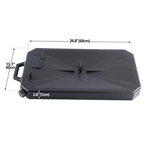 XFMT Motorcycle ABS Low Profile Oil Drain Pan W/Support Universal Fits For Harley Davidson Honda Yamaha Kawasaki (5) - color: 26"(Pack of 5)