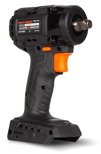 WEN 20V Max Brushless Cordless Compact 1/2-Inch Impact Wrench with SmartStop (Tool Only – Battery Not Included) (20108BT) - style: Cordless (Tool-Only)