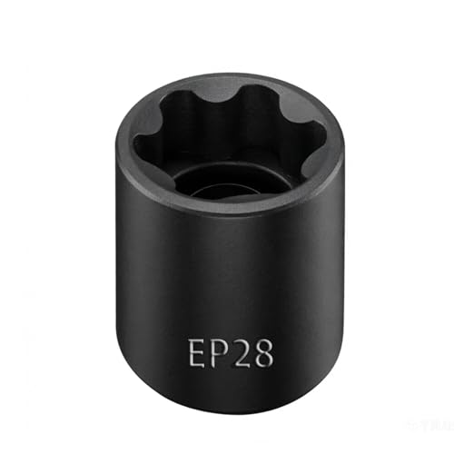 EP Socket EP28, 6 Point 1/2” Dr Female External E-Torx Plus Socket | EP Socket, Female External, E-Torx Plus Socket, External, Cr-V Steel, High Deformation Prevention - size: EP28