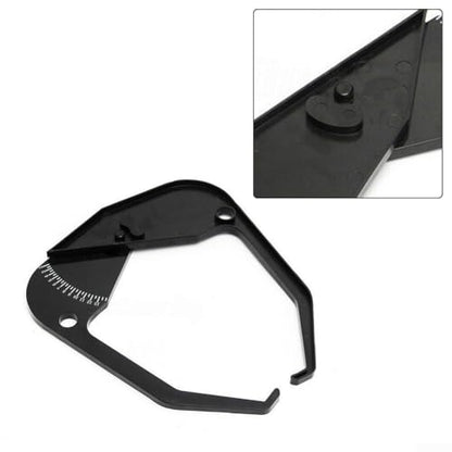 Rim Width Caliper Tire Balancer Measuring Tool for Wheel Rim Width Measurement, Plastic Construction with Bright White Numbers for Easy Reading, Portable Design for Auto