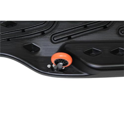 K Tool International XD74942 42" Automotive Creeper: High-Density Polyethylene Body, 440lb Capacity, Six 3" Swivel Casters, Ergonomic Head/Neck Pads, Dual Tool Trays, Low Profile Garage Design