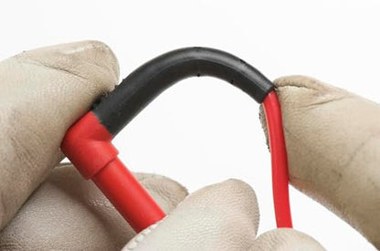 Fluke TL175E TwistGuard Double Insulated Silicone Test Lead Set with Removable 4mm Lantern Tips, 2mm Diameter Probe Tips - size: 56.5"