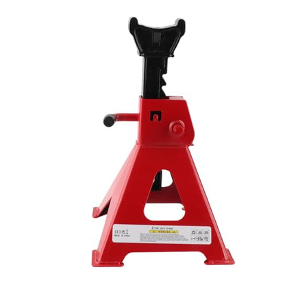 Heavy Duty 2 Ton Carbon Steel Jack Stand Set - 4000 lb Capacity Vehicle Support Stands for Cars and SUVs - Adjustable Height 10.5 to 16.5 Inches - Welded Frame - 2 Pack