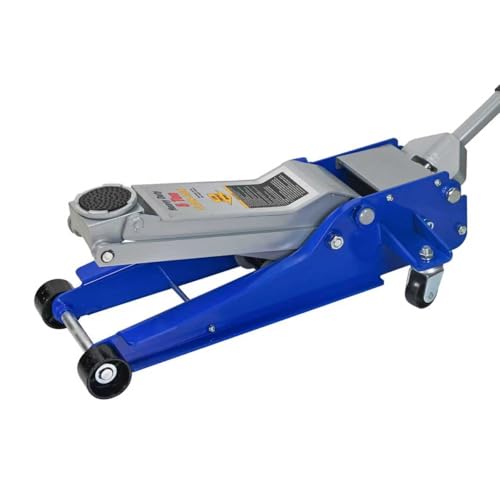 11000lbs/5Ton Low Profile Floor Jack Dual Piston Hydraulic Car Jack | Fast lift dual piston pump, lifting range 3.54"-21.65", heavy duty racing trolley car jack for MVP, SUVs & Trucks - size: 5ton(3.54"-21.65")