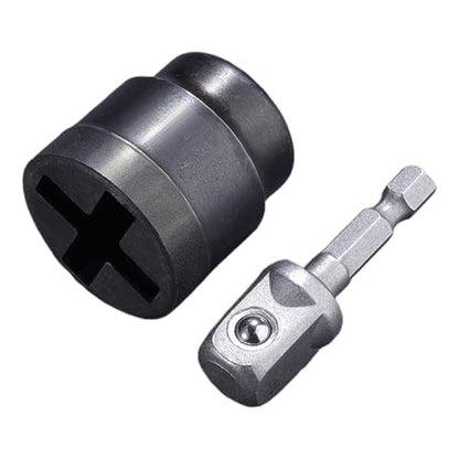 Auto Jack Power Socket Adapter for Scissor Jacks, Compact & Portable Car Lift Accessory with Anti-Slip Design, 150g, Fit Workshop & Garage for RV, Trailer, Car Maintenance