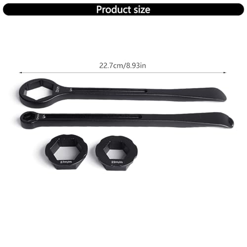 Aluminum 32mm 27/22mm 13/10mm Tire Lever Wrench Tool For Motorcycle Repair Spoon Crowbars PryTool Motorcycle Change Tool - color: Black