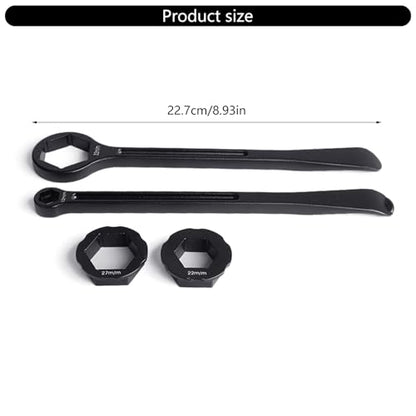 Aluminum 32mm 27/22mm 13/10mm Tire Lever Wrench Tool For Motorcycle Repair Spoon Crowbars PryTool Motorcycle Change Tool - color: A