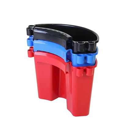 2pcs Car Detailing Bucket Organizer - Portable Auto Wash Tool Hanger, Black - color: Black