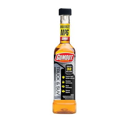 Gumout 510397 Truck and SUV Endurance Fuel Additive, Cleans & Restores Heavy Duty Engine, Maximum Protection for Bigger Engines, Easy Pour & Go - Treats up to 32 Gallons per Bottle -10 Fl Oz - style: Truck & SUV Fuel Additive