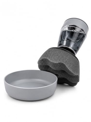 Tire Shine Applicator with Base, Extra Thick Foam Pad, No-Drip Design, Streak-Free Tire Dressing Applicator for Tire Shine and Wheel Care