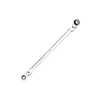 BULLTOOLS Flex-Head Extra Long Ratcheting Wrenches Double Box End Chrome Vanadium Steel 72-Tooth Wrench with Metric 9 mm x 11 mm - size: 9mmx11mm