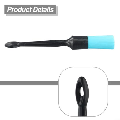 FABULETTA Auto Detailing Brush Set For Car Interior Vent Duster Tool Leather Seat Care Wheel Cleaning Dashboard Dusting Emblem Grille Kit(A) - color: A