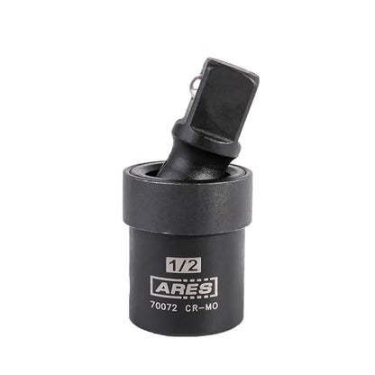 ARES 70072-1/2-inch Drive Impact Universal Joint - Chrome Moly U-Joint Socket Accesses Hard to Reach Fasteners - size: 1/2-Inch Standard